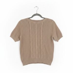 Vintage Union Made The Petite Concept Womans Tan Sweater